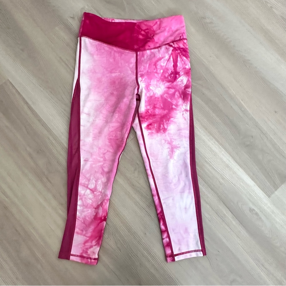 ZIYA, Women's, Fuchsia Pink High & Tight,Capri Mesh Leggings,  Size 6-8